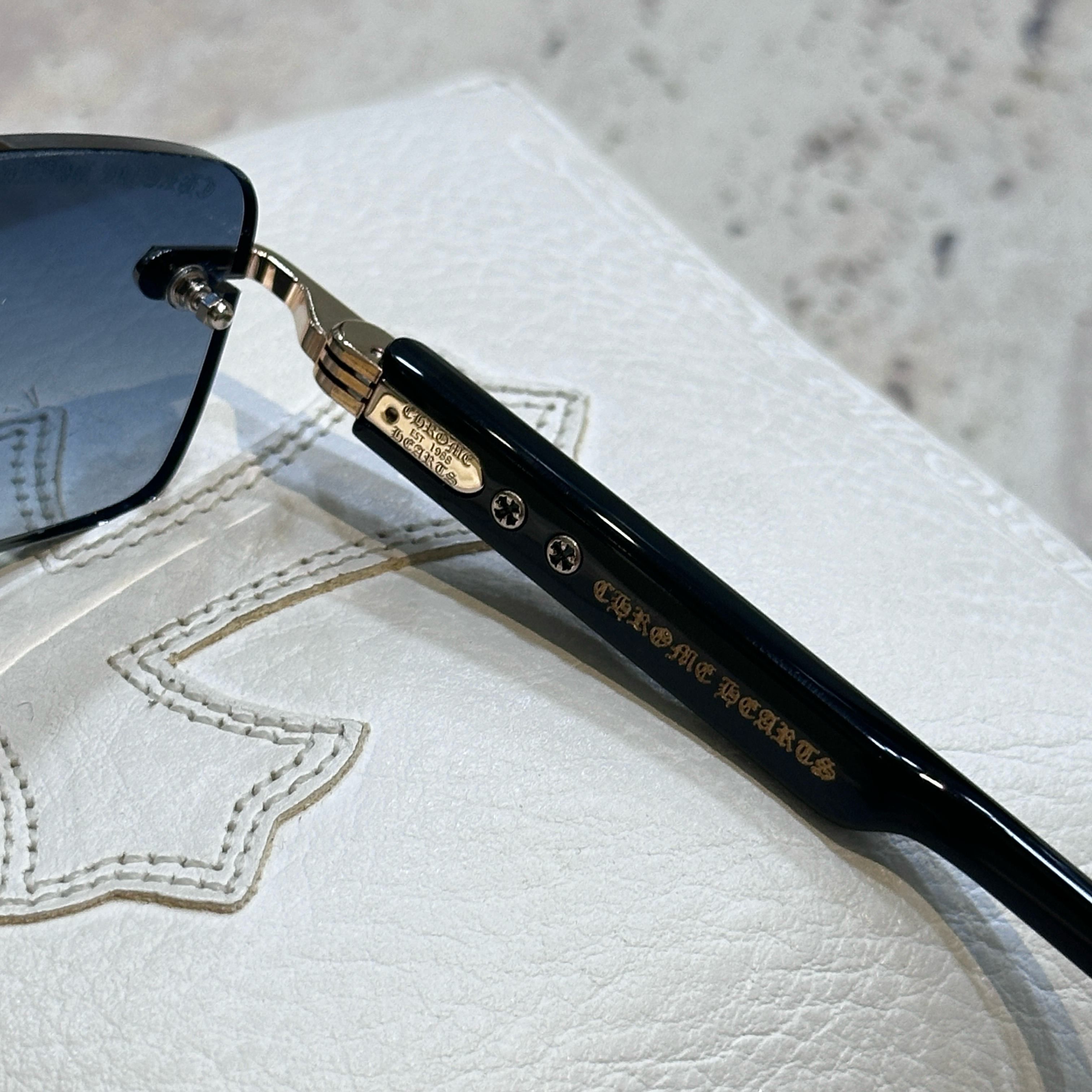 Chrome Hearts CHROME HEARTS DEEP I Gold Plated-Black-Plastic-Sun Size ONE SIZE - 2 Thumbnail