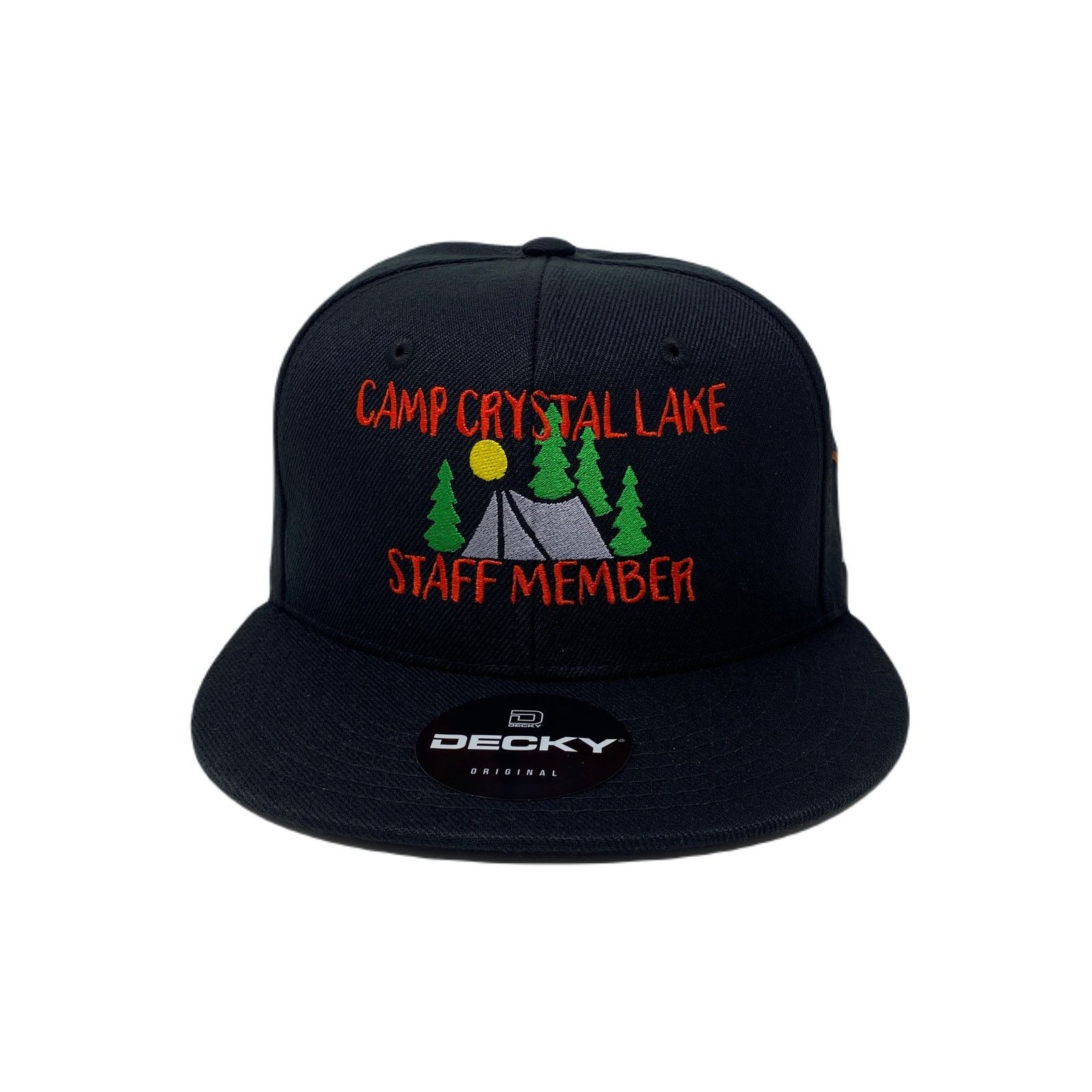 Other Camp Lake Staff Member Mask Snapback Hat All Black Size ONE SIZE - 4 Thumbnail
