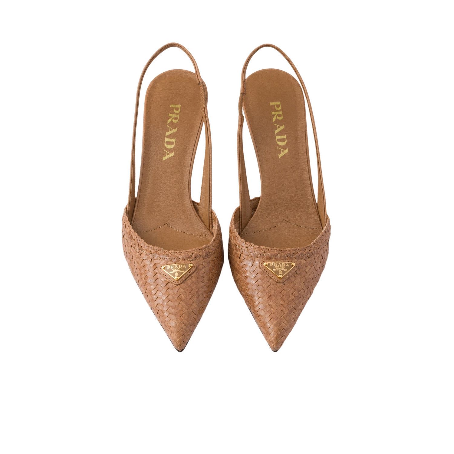 Prada PRADA $1470 Sand Beige Slingback Pumps New & Authentic (Wome Size US 7 / IT 37 - 3 Thumbnail