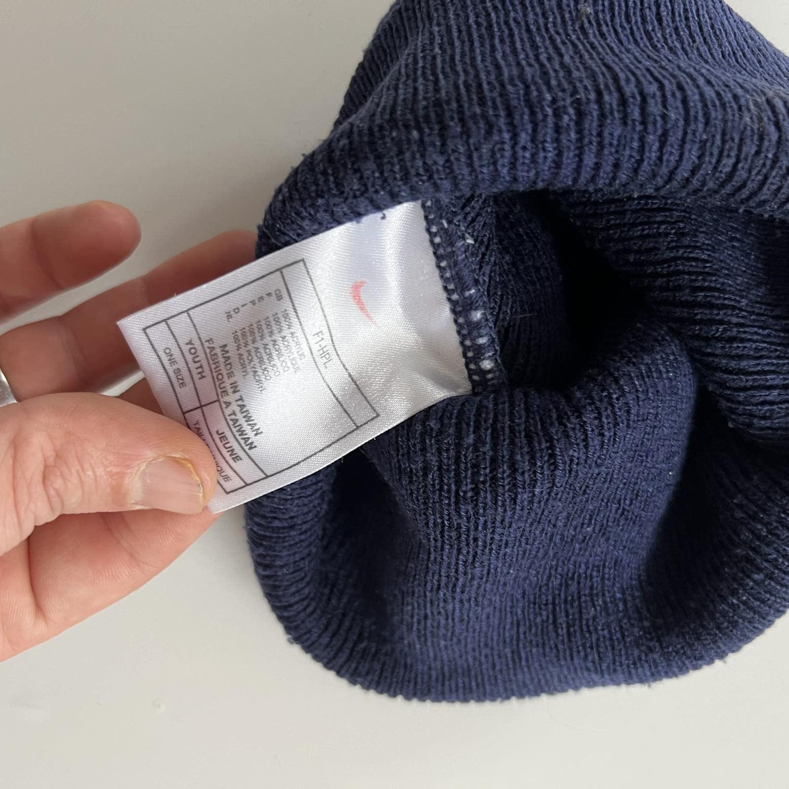 Nike × Vintage Nike Vintage Beanie Hat Embroidered Logo Swoosh 90s Size ONE SIZE - 3 Thumbnail