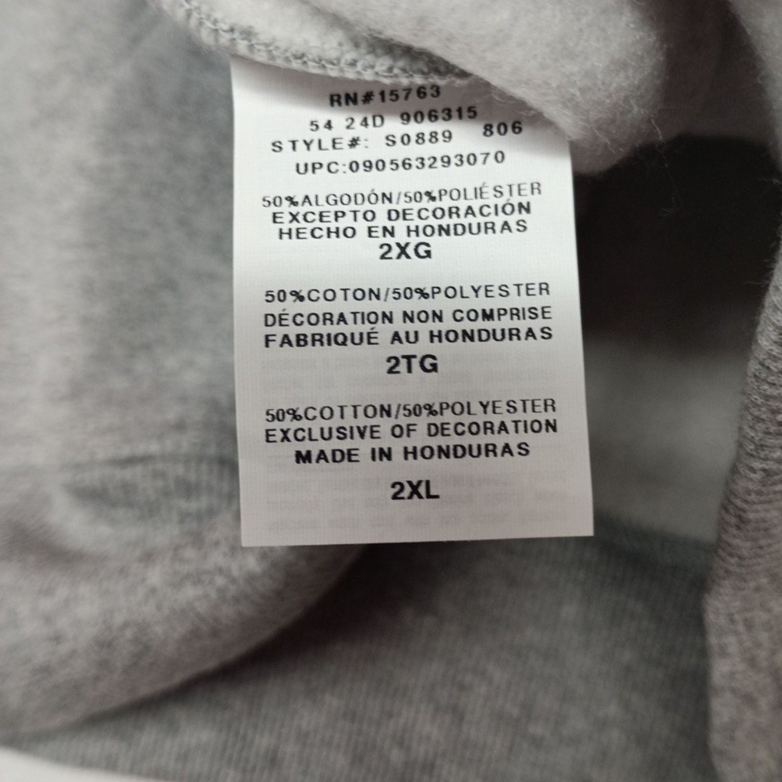 Champion Champion Power Blend Hoodie Men's 2XL Gray Embroidered Logos Size US XXL / EU 58 / 5 - 8 Thumbnail