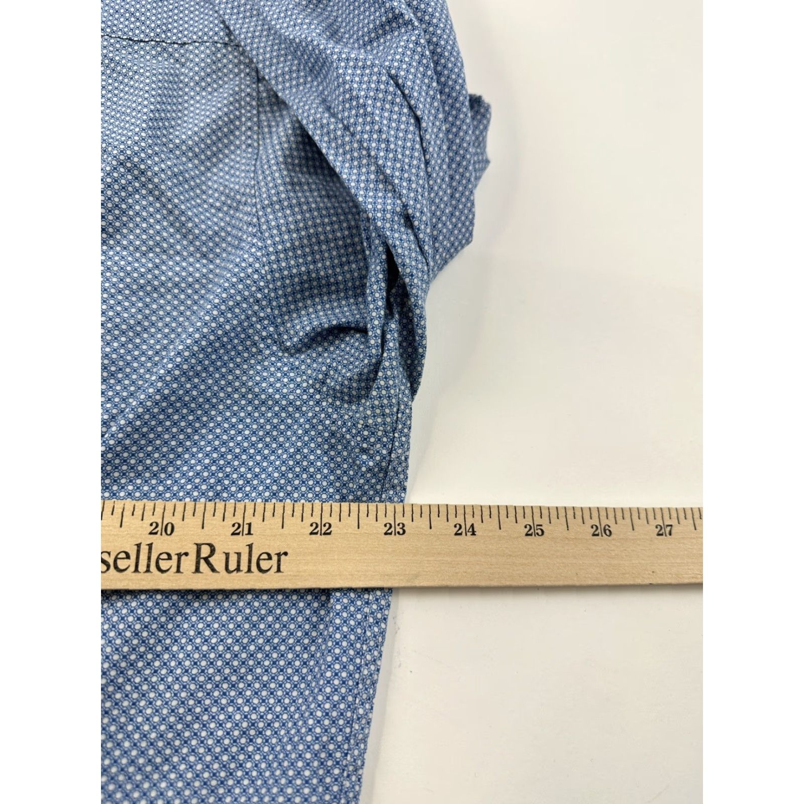 Ted Baker Ted Baker Dress Shirt Men 16.5 Blue Long Sleeve Endurance Classic Fit Shirt Size US XL / EU 56 / 4 - 8 Thumbnail