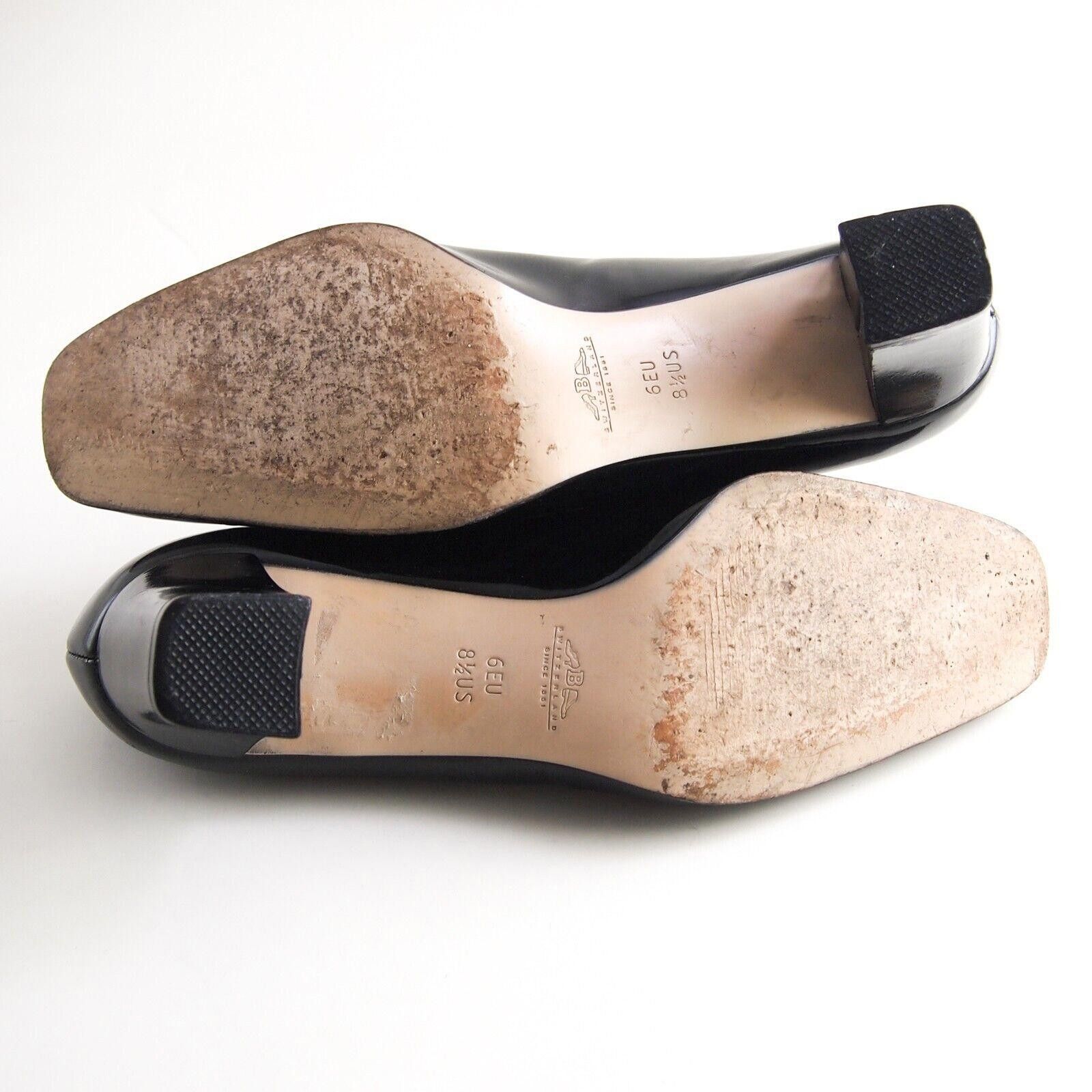 Bally Bally Mid Heel Pumps Black Leather Size US 8.5 EU 39 Size US 8.5 / IT 38.5 - 7 Thumbnail