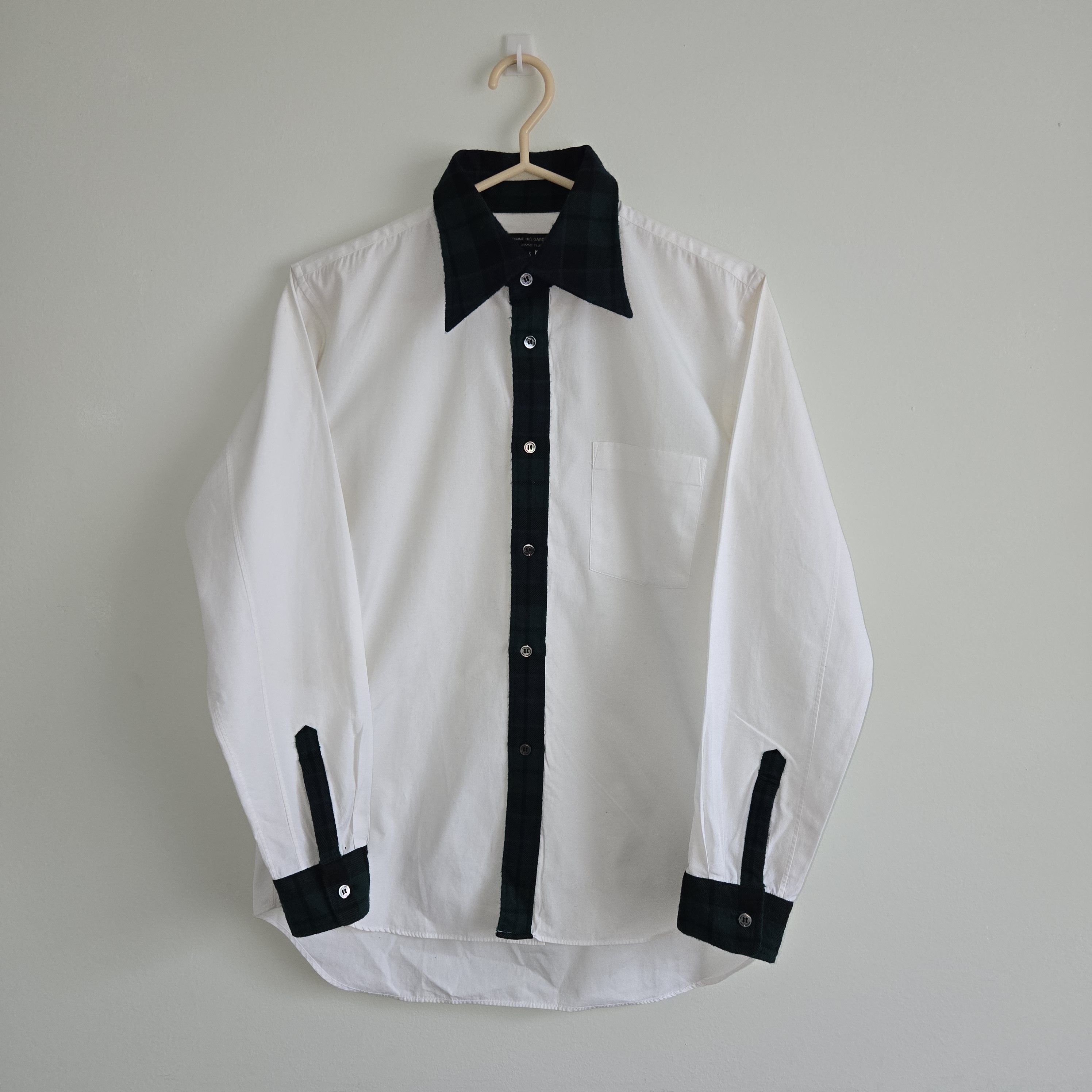 Comme des Garcons Homme Plus Vintage COMME des GARCONS HOMME PLUS Plaids Switching Shirt Size US S / EU 44-46 / 1 - 1 Thumbnail