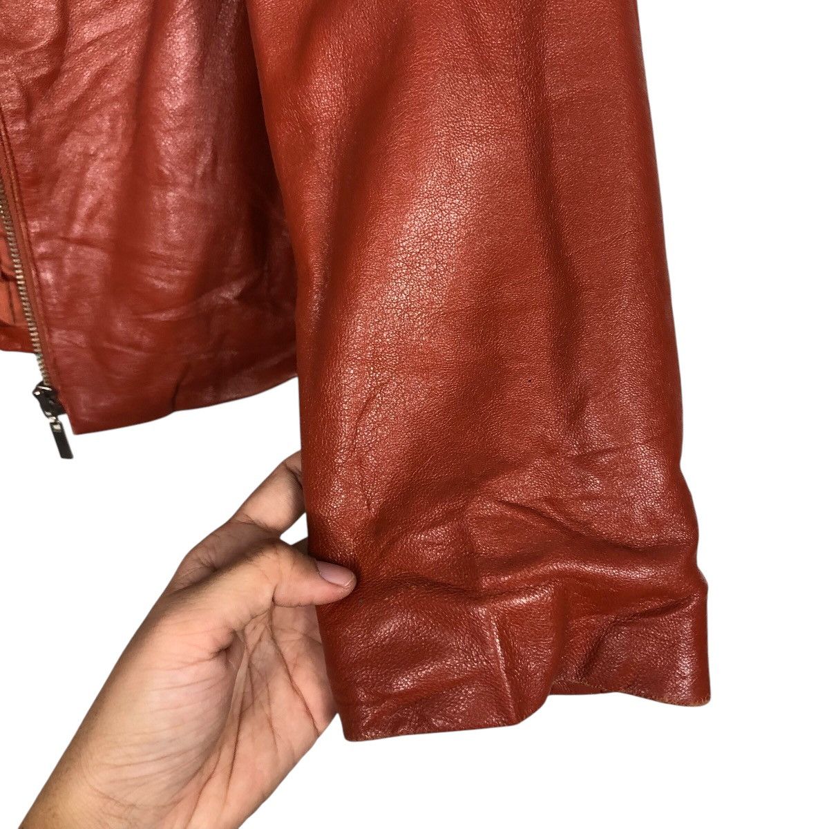 Japanese Brand 📌Vintage Cropped Leather Jacket Zipper Lio Bell IsseyMiyake Size US M / EU 48-50 / 2 - 16 Thumbnail