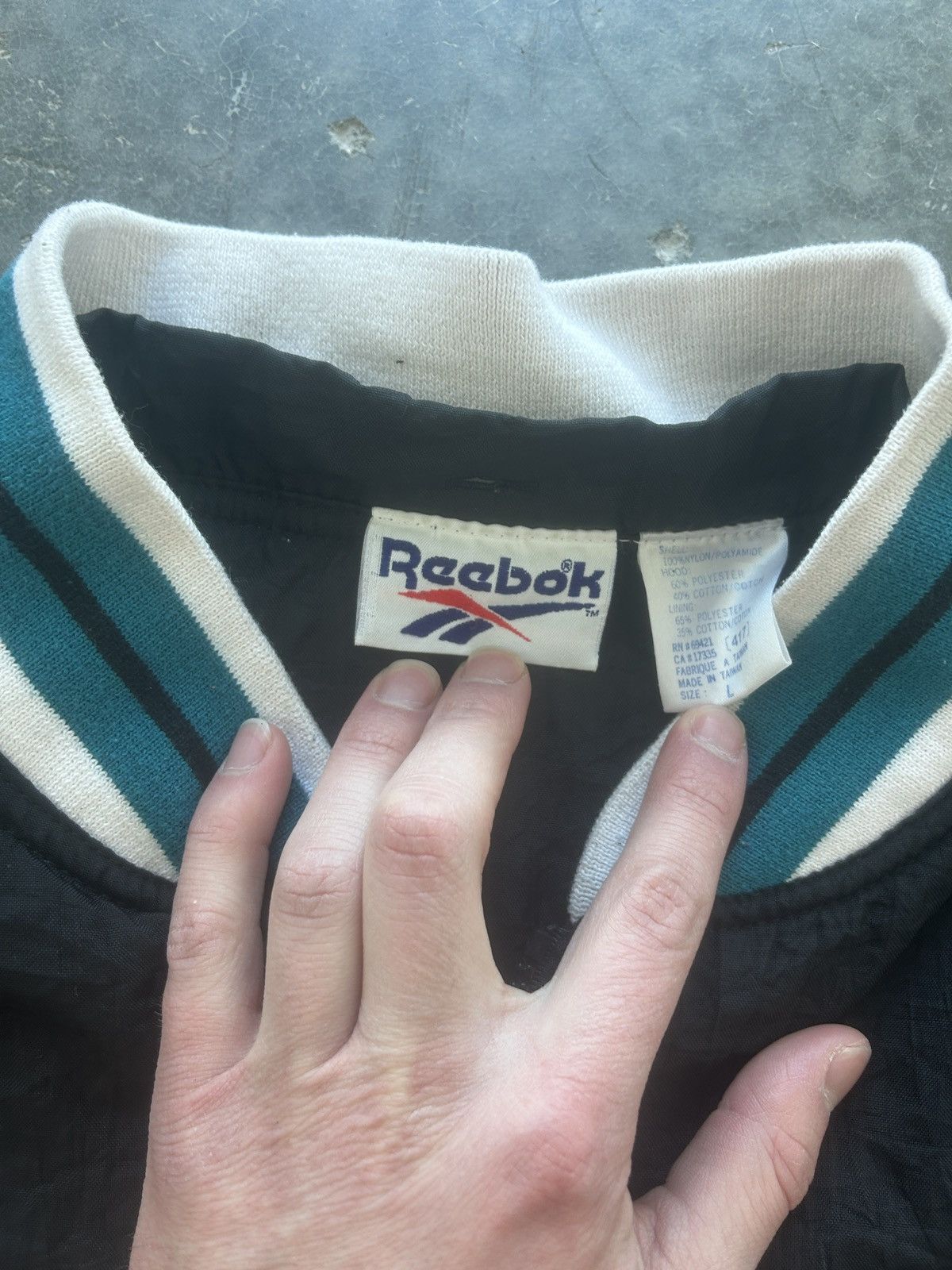 Reebok × Vintage Vintage 90s Reebok Zip Up Jacket Size US L / EU 52-54 / 3 - 8 Thumbnail