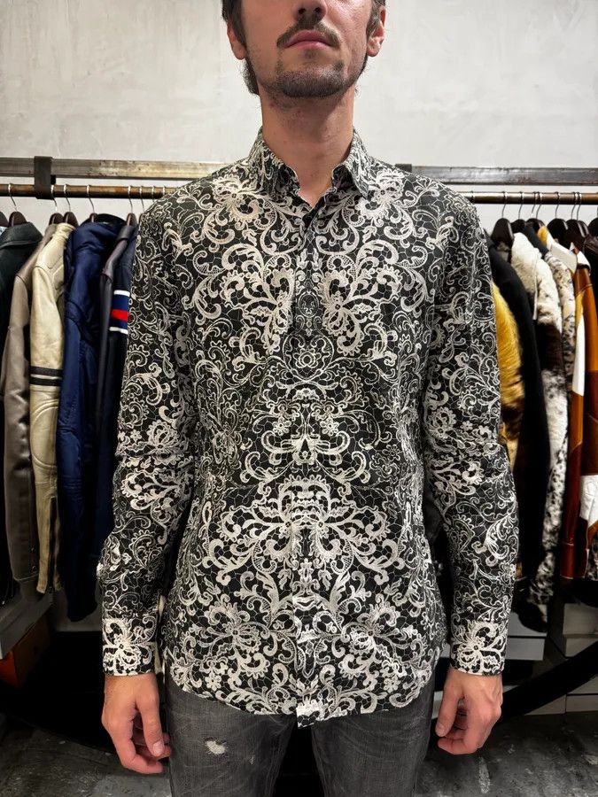 Alexander McQueen 2010s Alexander McQueen Black & White Royal Dynastie Shurt Size US S / EU 44-46 / 1 - 2 Thumbnail