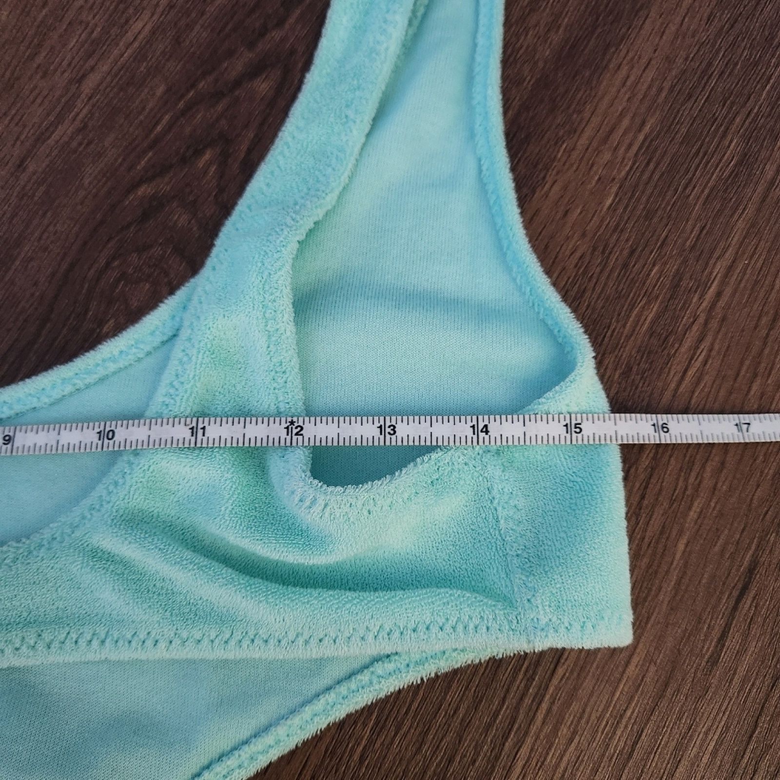 Lisa Marie Fernandez Lisa Marie Fernandez Stretch - Cotton Terry Swimsuit Blue 4 Size ONE SIZE - 3 Thumbnail