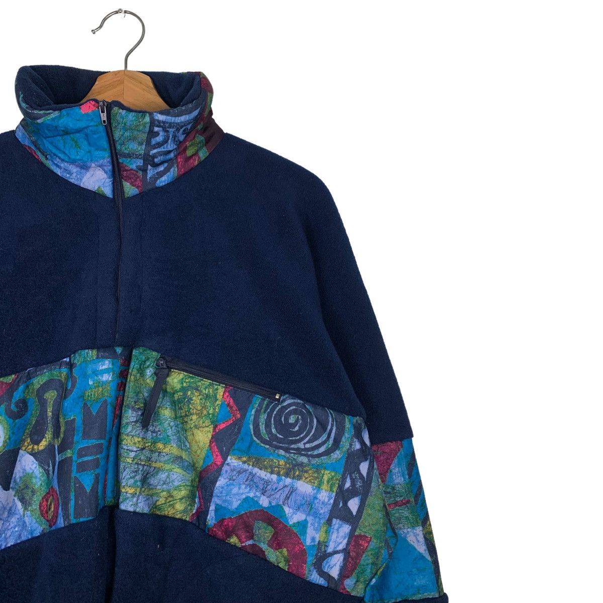 Japanese Brand SPLASHDOWN Graphic Single Pocket Fleece Jacket #0295-C13 Size US L / EU 52-54 / 3 - 6 Thumbnail