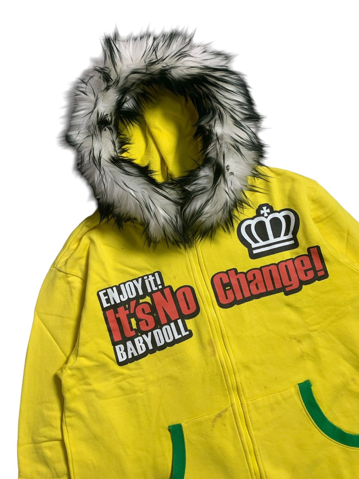 Hysteric Glamour BABY DOLL FUR ZIP HOODIE POEM IFSIX LGB RAF SIMONS STYLE Size US L / EU 52-54 / 3 - 2 Thumbnail