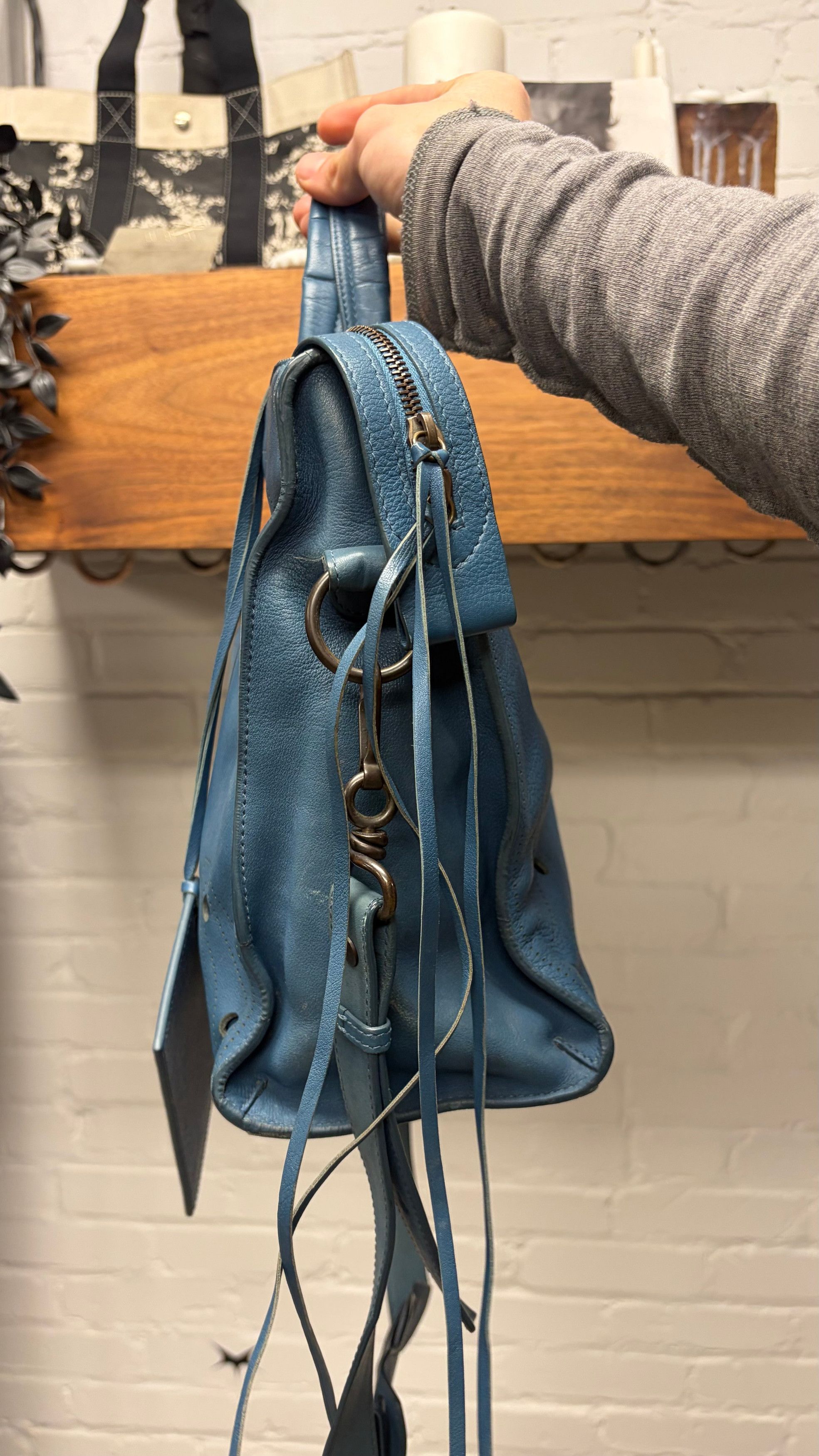 Balenciaga Balenciaga ‘Blackout’ Special Edition ‘City Bag’ with Crossbody Strap & Magnetic Closure Size ONE SIZE - 2 Thumbnail
