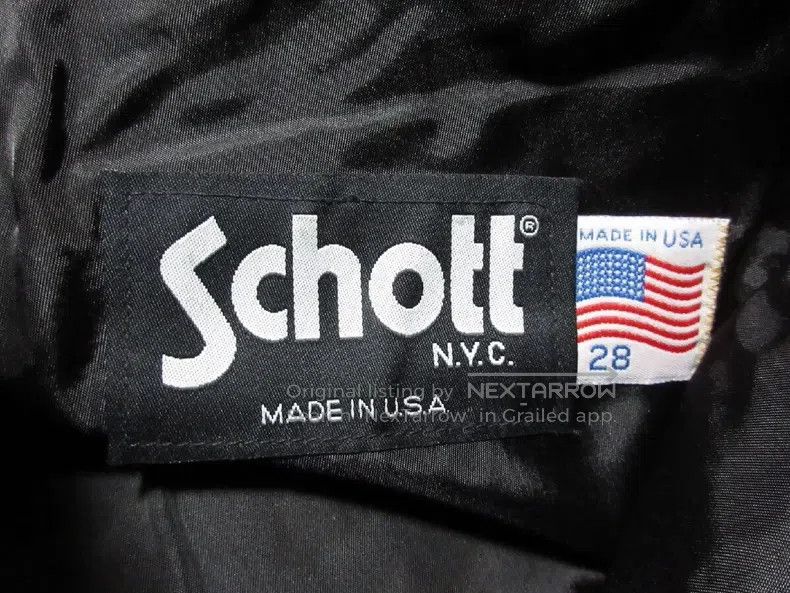 Schott Schott Leather pants, heavy cowhide Size US 28 / EU 44 - 7 Thumbnail