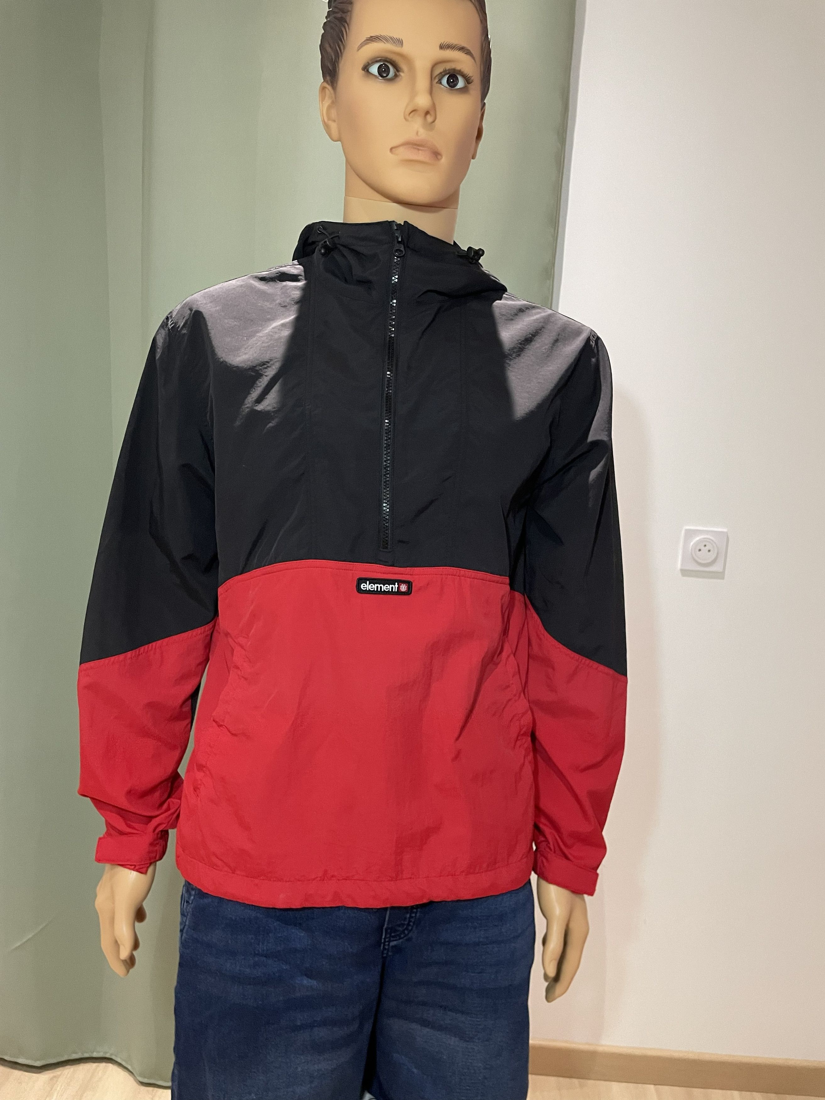 Element ELEMENT Colorblock Windbreaker Anorak - Black/Red - Small Size US S / EU 44-46 / 1 - 2 Thumbnail