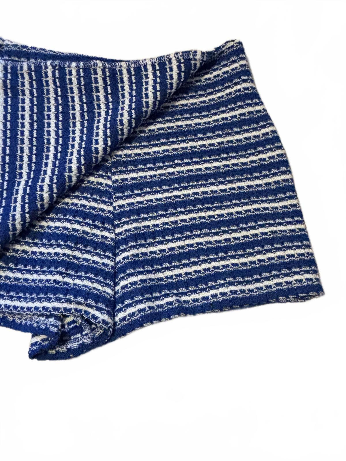 Zara Zara Knit Blue and White Striped Women's Skort Sz M Size 32" / US 10 / IT 46 - 3 Thumbnail