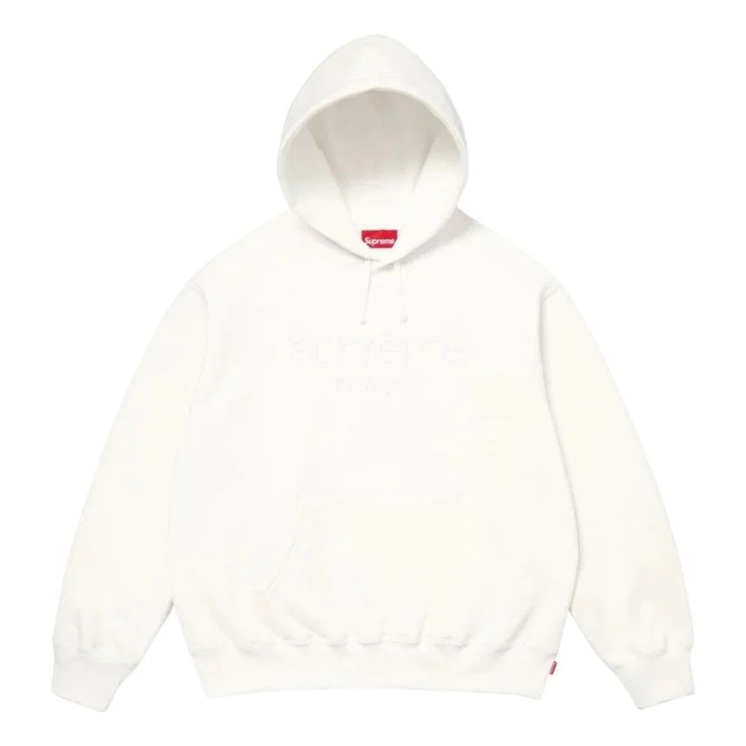 Supreme Supreme®️ Classic Logo Hooded Sweatshirt White SS26 Size US M / EU 48-50 / 2 - 1 Thumbnail