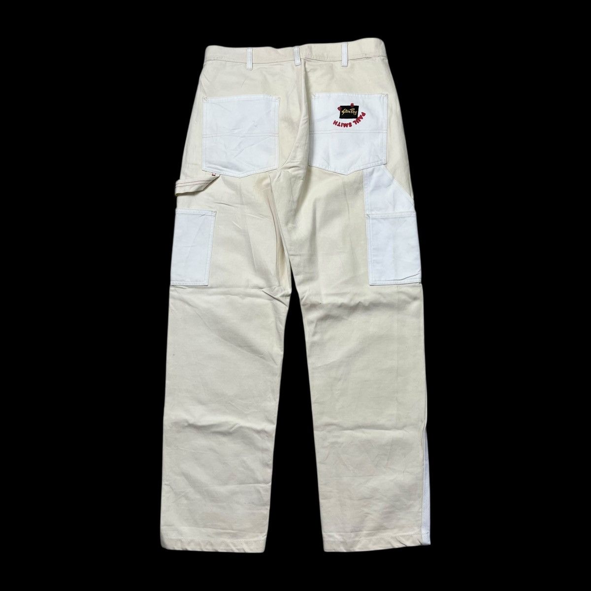Stan Ray Stan Ray x Paul Smith Painter Pants - Cream/White Colorblock Size US 32 / EU 48 - 8 Thumbnail