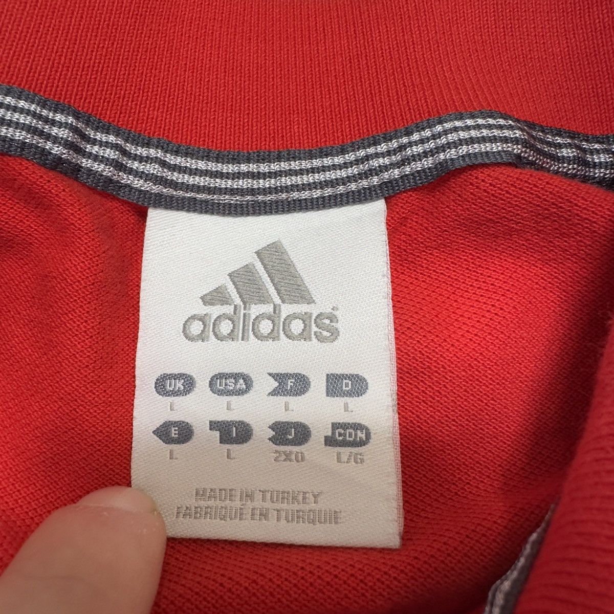 Adidas × Vintage Vintage Adidas polo shirt Size US L / EU 52-54 / 3 - 4 Thumbnail