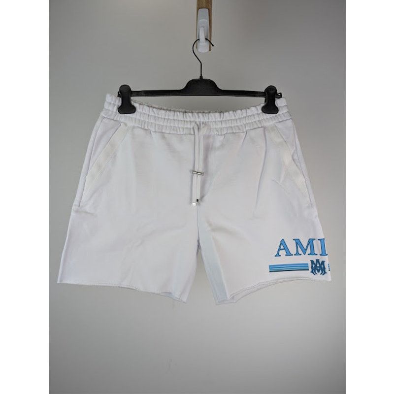 Amiri o1rshd1 MA Bar Watercolor Logo Short in White Size US 36 / EU 52 - 2 Thumbnail