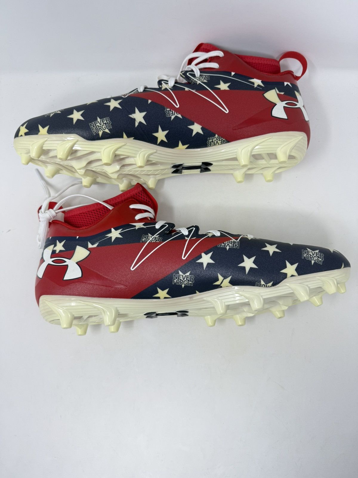 Under Armour Under Armour Nitro Football Cleats Never Forget 1290962-402 Size US 14 / EU 47 - 3 Thumbnail