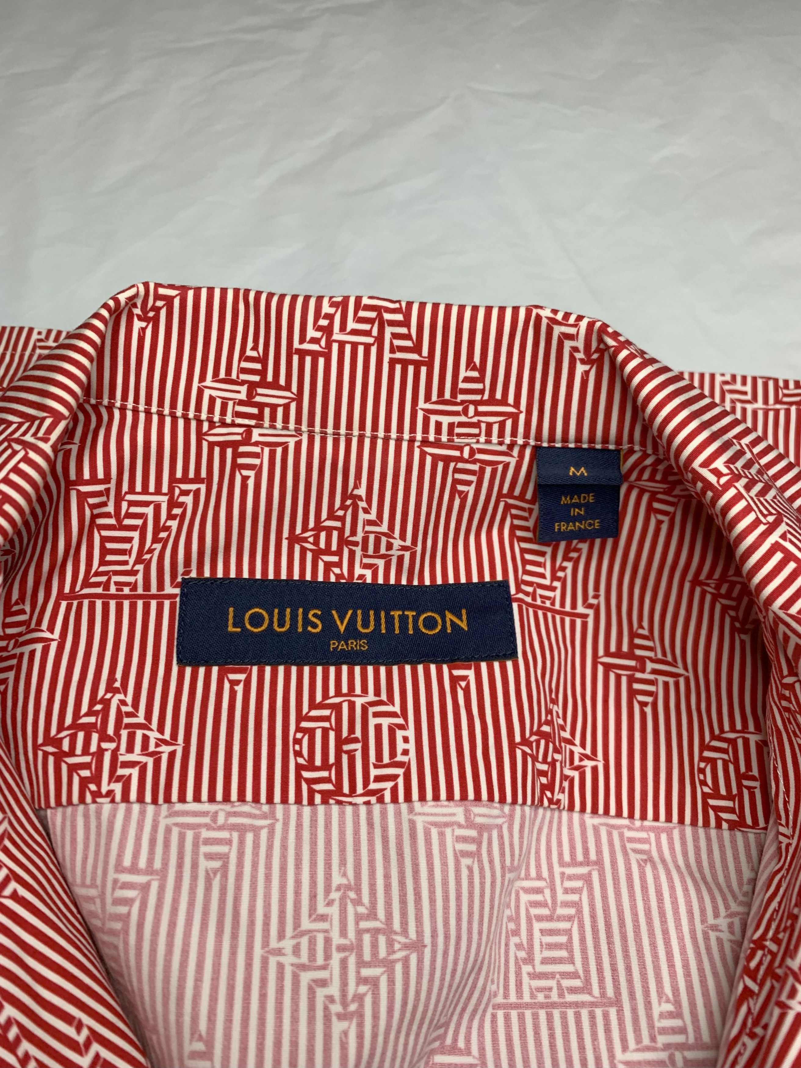 Louis Vuitton LV Signature Stripe Monogram Shirt (M) Size US M / EU 48-50 / 2 - 3 Thumbnail