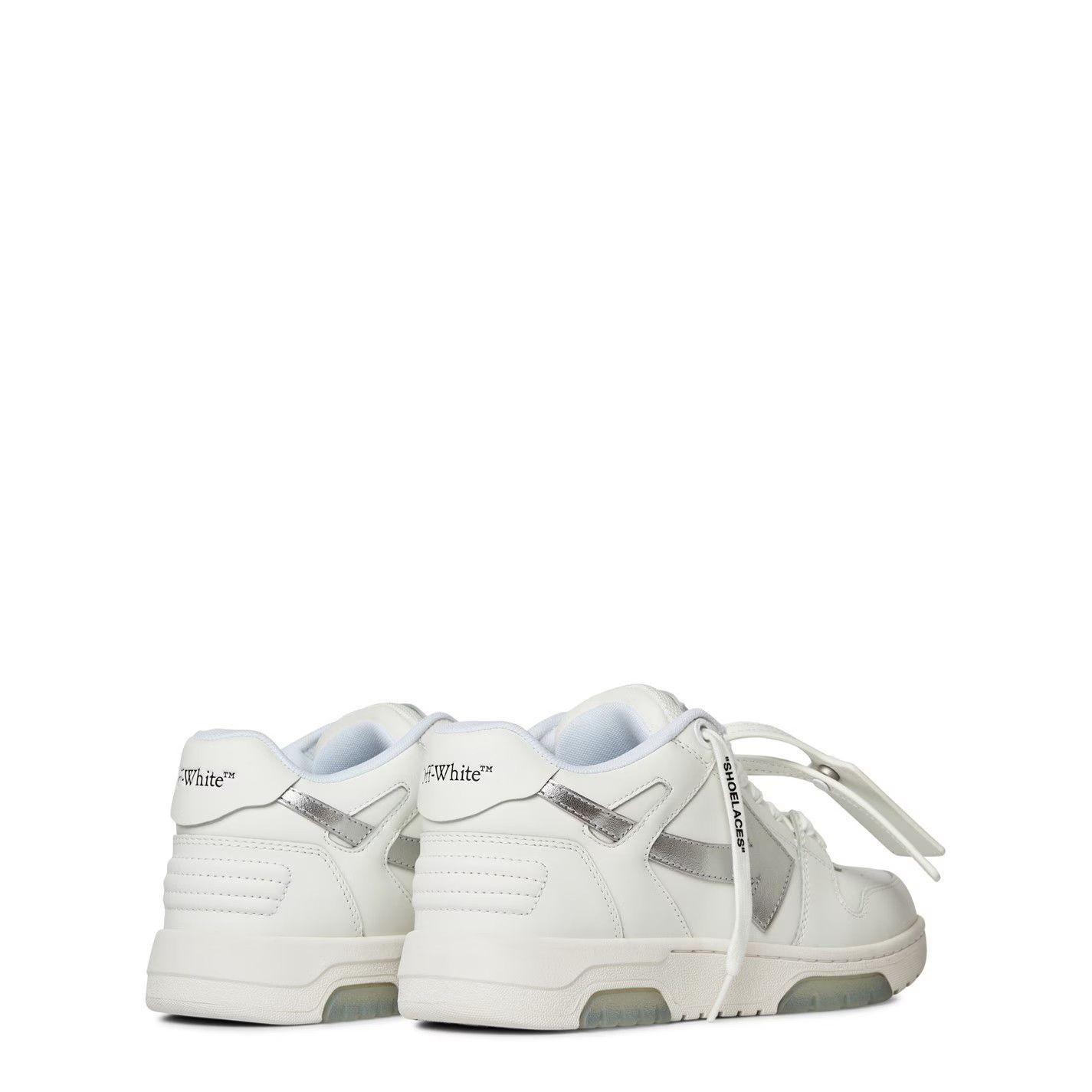 Off-White o1g2r1mq1224 Office Trainers in White & Silver Size US 6 / IT 36 - 4 Thumbnail