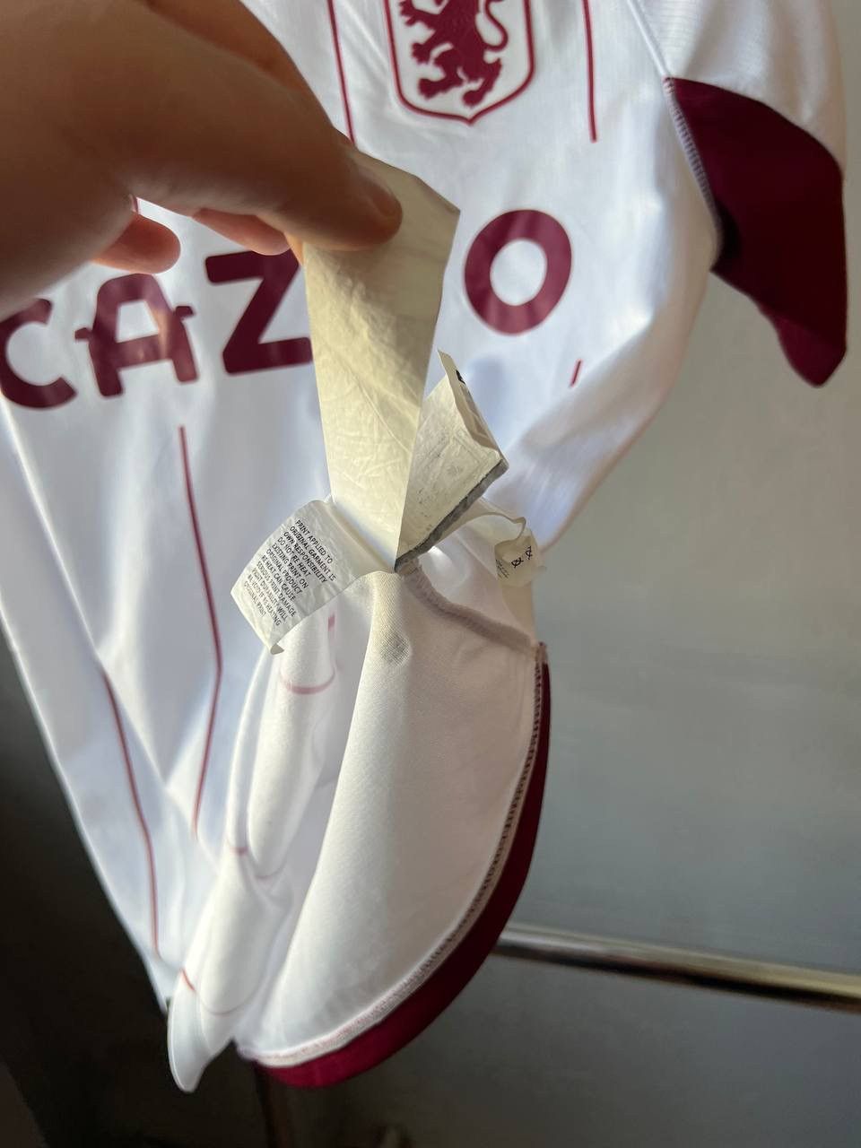 Kappa 2021/22 ASTON VILLA AWAY SOCCER JERSEY FOOTBALL SHIRT SIZE S Size US S / EU 44-46 / 1 - 9 Thumbnail