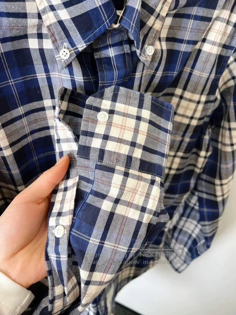 Other Thom Browne Blue and white checkered shirt Size US M / EU 48-50 / 2 - 4 Thumbnail