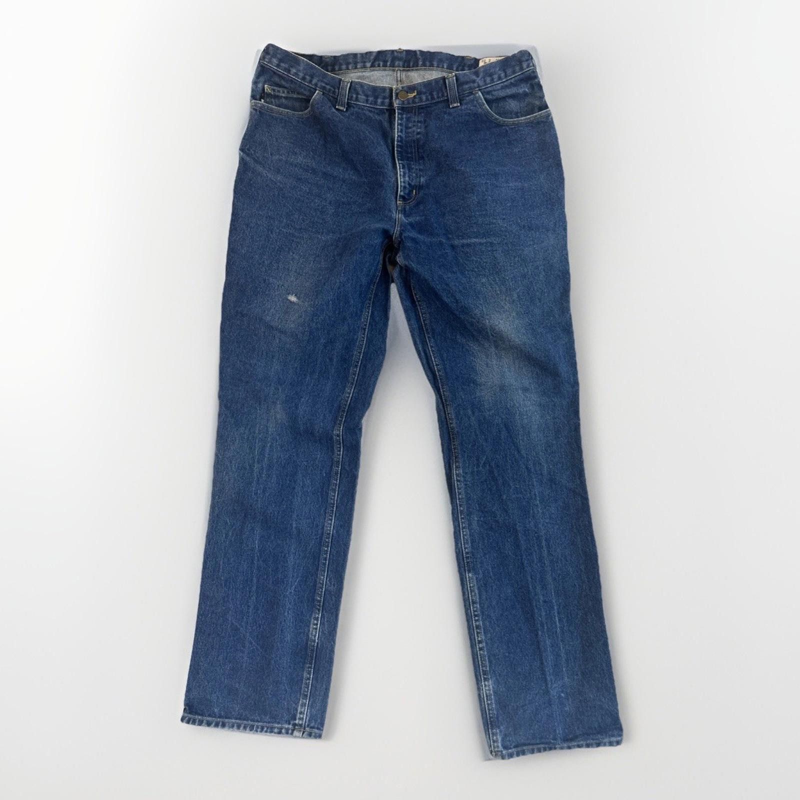 Carhartt Carhartt Flame Resistant men’s blue denim jeans 40x36 straig Size US 38 / EU 54 - 1 Thumbnail