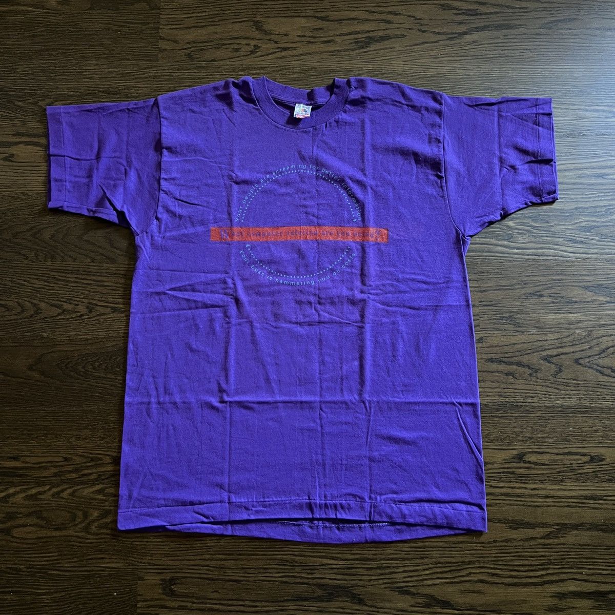 Vintage Vintage 90s CA-World ‘95 Computer Tech Event shirt Size US XL / EU 56 / 4 - 1 Thumbnail
