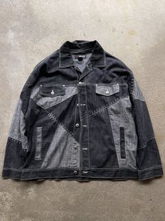 Baggy sales patchwork trucker