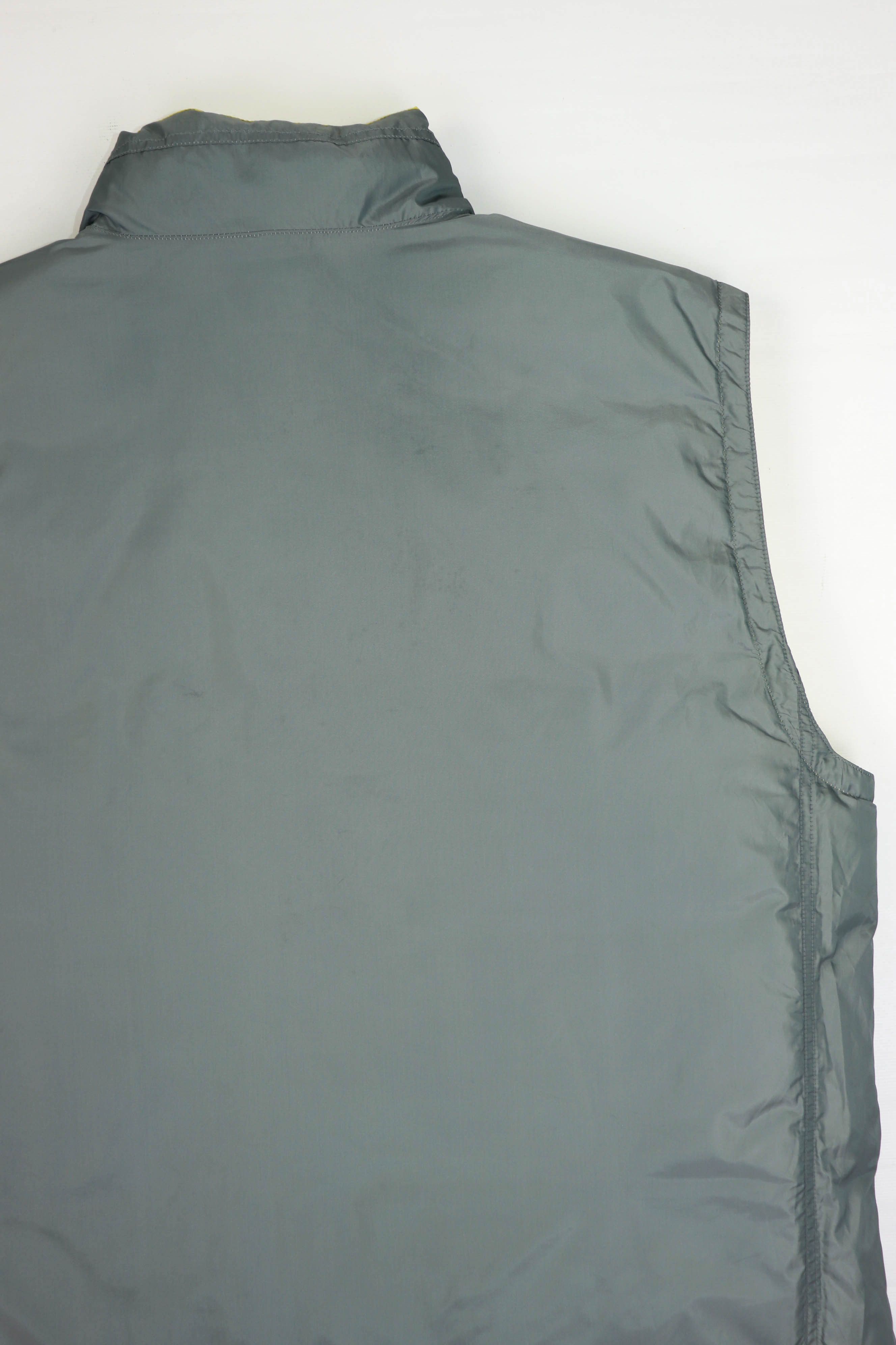 Gap GAP Vintage YellowGray Reversible Down Puffer Waistcoat Vest Size US XL / EU 56 / 4 - 17 Thumbnail