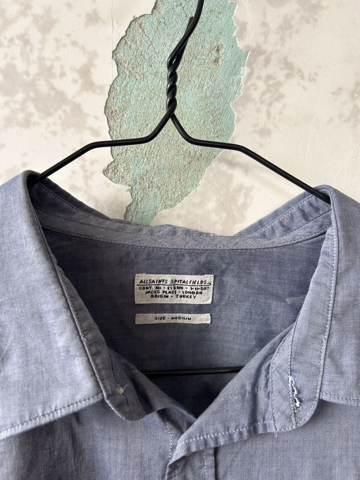 Allsaints × Vintage ALL SAINTS Shirt Long Sleeve Cotton Size US M / EU 48-50 / 2 - 4 Thumbnail