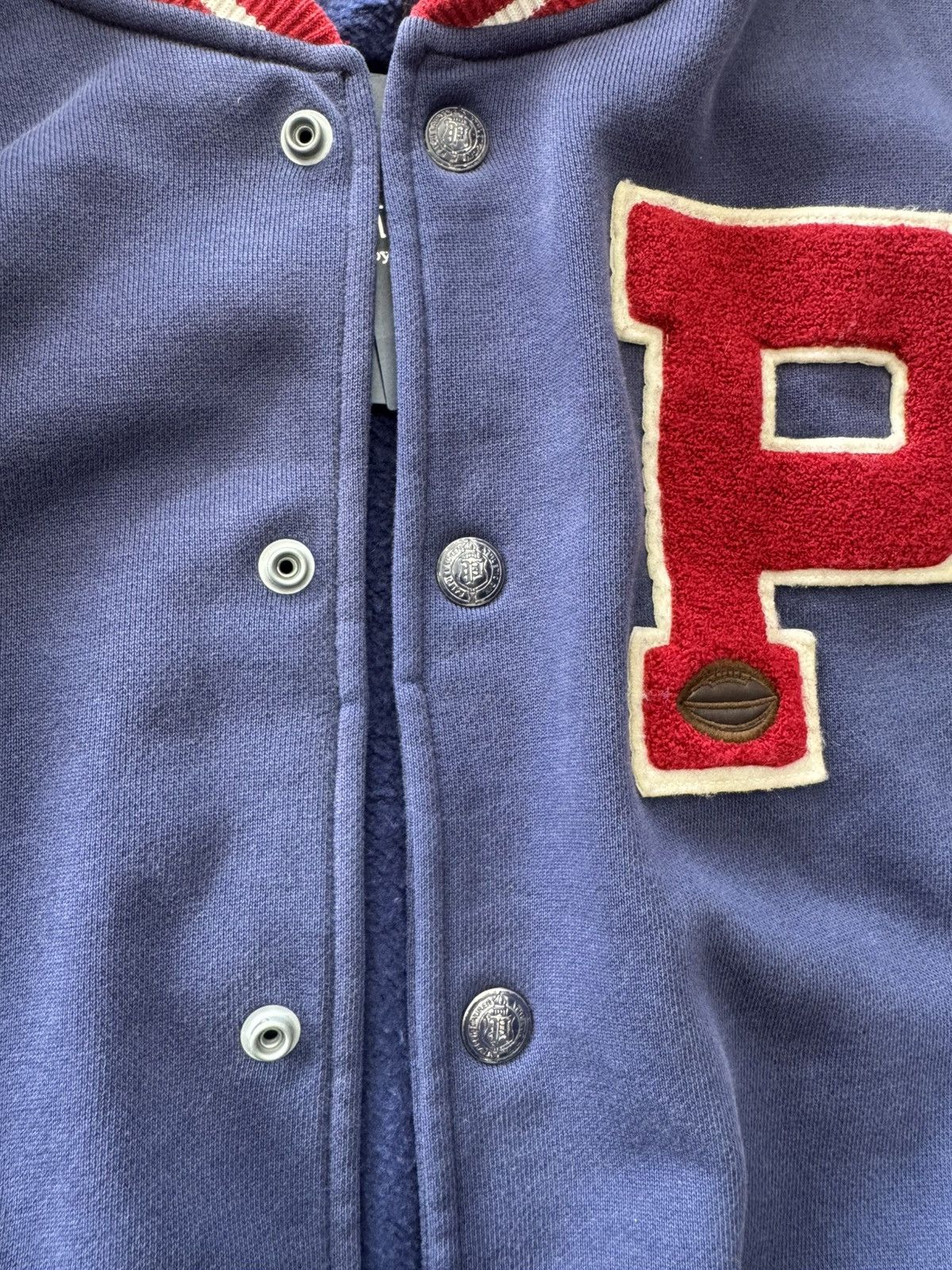 Designer × Polo Ralph Lauren × Vintage POLO RALPH LAUREN FOOTBALL RARE VARSITY JACKET Size US XL / EU 56 / 4 - 7 Thumbnail