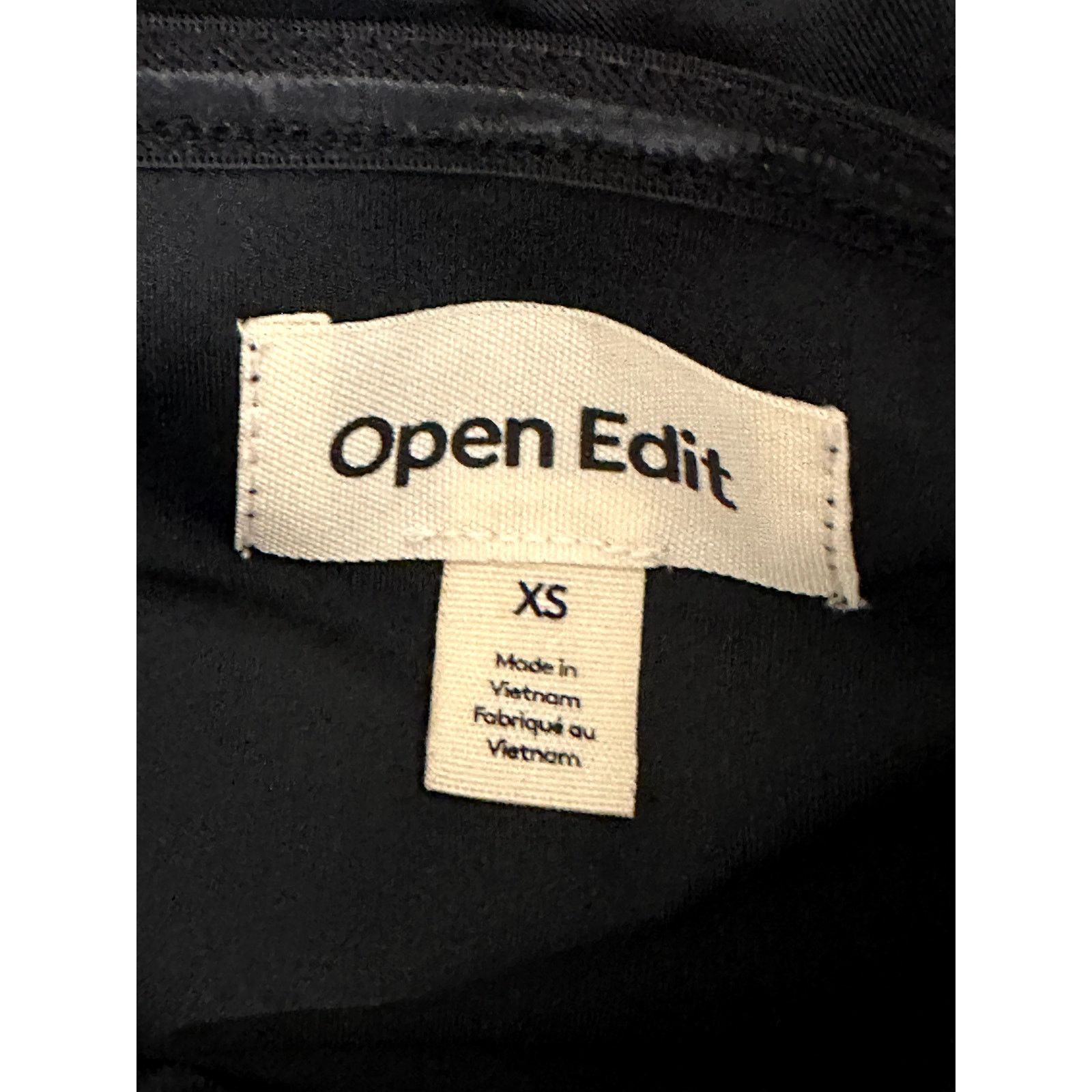 Other Open Edit Black Bodycon Off The Shoulder Mini Dress XS NWT Size XS / US 0-2 / IT 36-38 - 9 Thumbnail