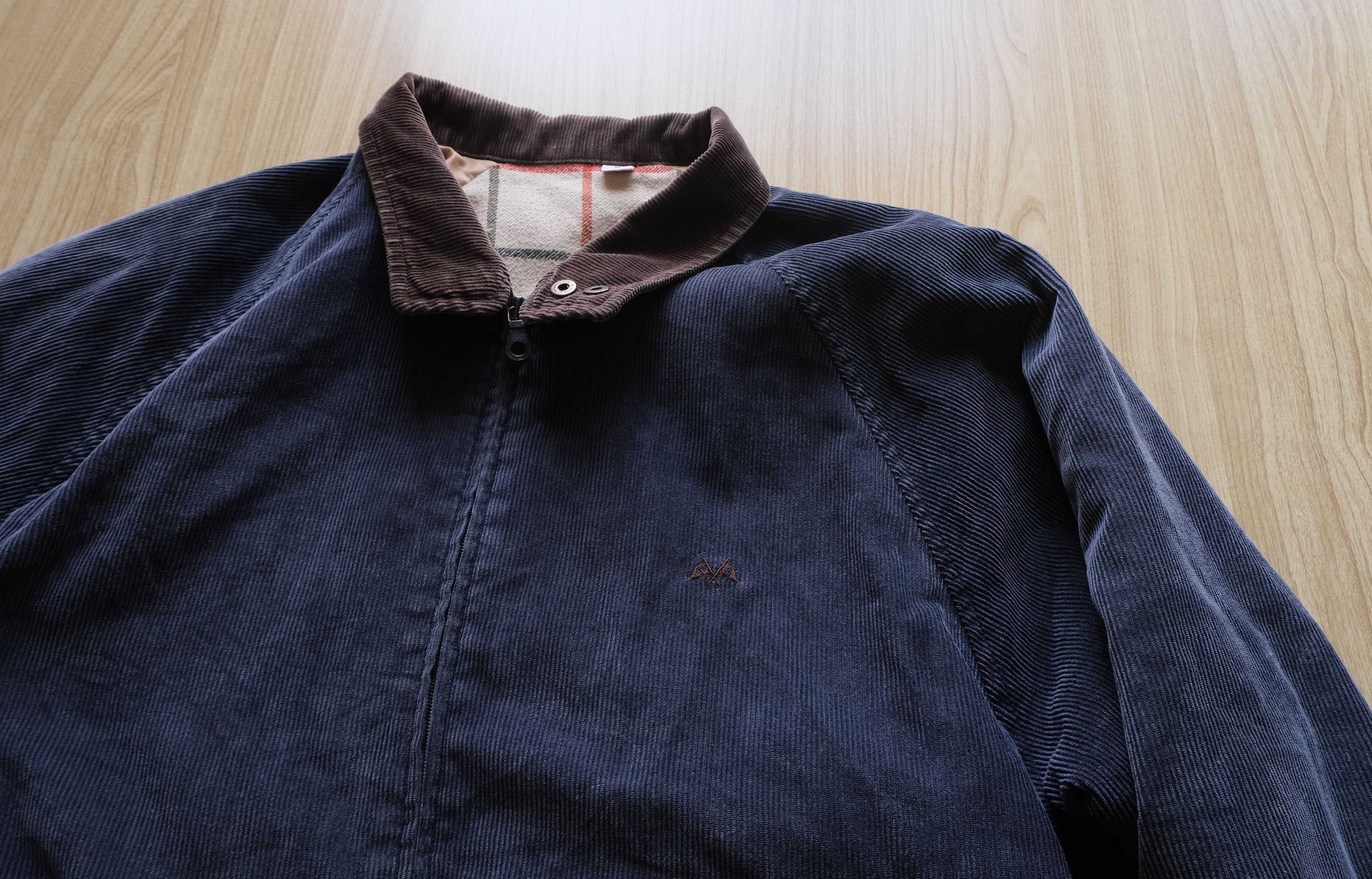 Burberry Thomas Burberry Blue Courdory Bomber Jacket Size L Size US L / EU 52-54 / 3 - 3 Thumbnail