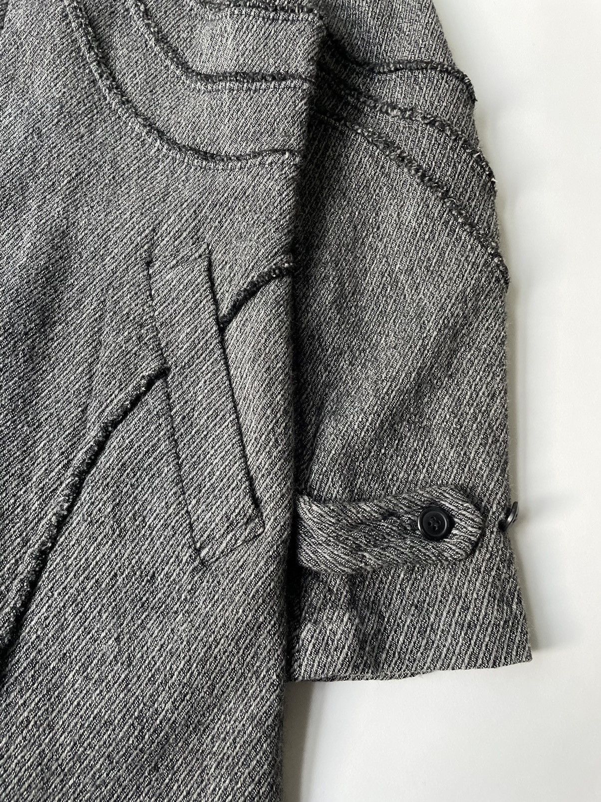 Comme des Garcons A/W 03 Panelled Raw Seam Overcoat Size US L / EU 52-54 / 3 - 8 Thumbnail