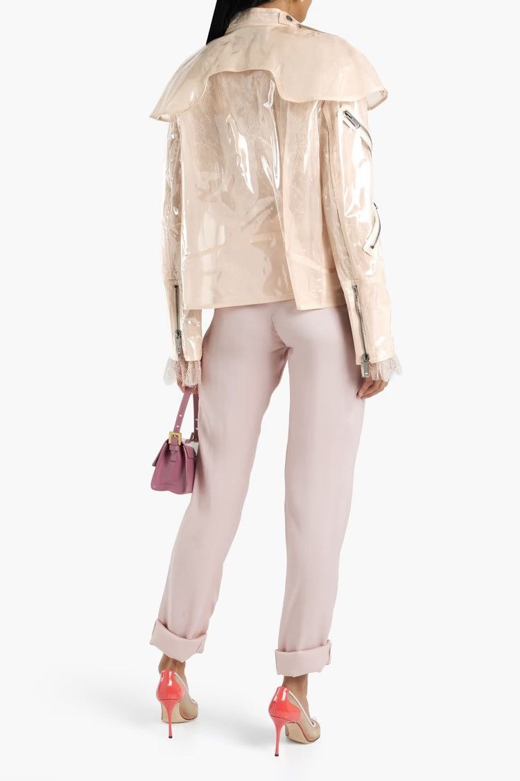 Valentino VALENTINO GARAVANI Zip-detailed vinyl Jacket Blush IT 42 Size M / US 6-8 / IT 42-44 - 3 Thumbnail