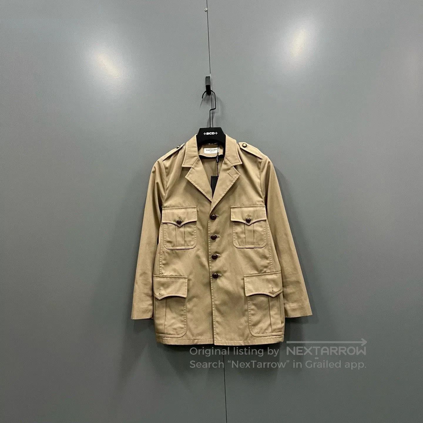Saint Laurent Paris saint laurent khaki jacket size L. Size US L / EU 52-54 / 3 - 1 Thumbnail