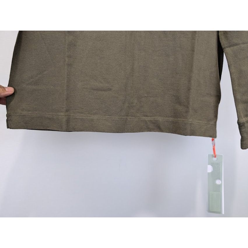 Off-White o1rshd1 Bricks Skate Long Sleeve T-Shirt Army Green/White Size US S / EU 44-46 / 1 - 8 Thumbnail