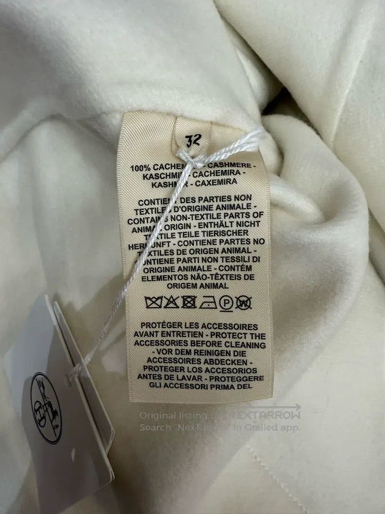 Hermes Hermes White Cashmere Vest Size 4XL / US 24-26 - 5 Thumbnail