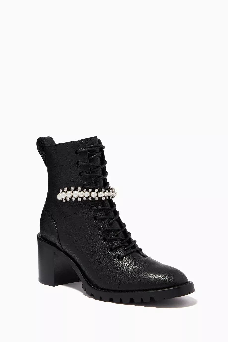 Jimmy Choo o1y0326 Ankle Boots in Black Size US 5 / IT 35 - 2 Thumbnail