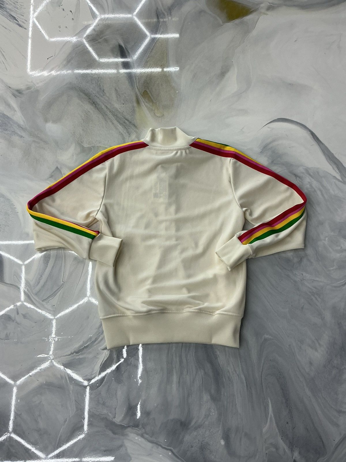 Palm Angels Palm Angels Zip up Track Jacket Cream Rasta Size S Size US S / EU 44-46 / 1 - 4 Thumbnail