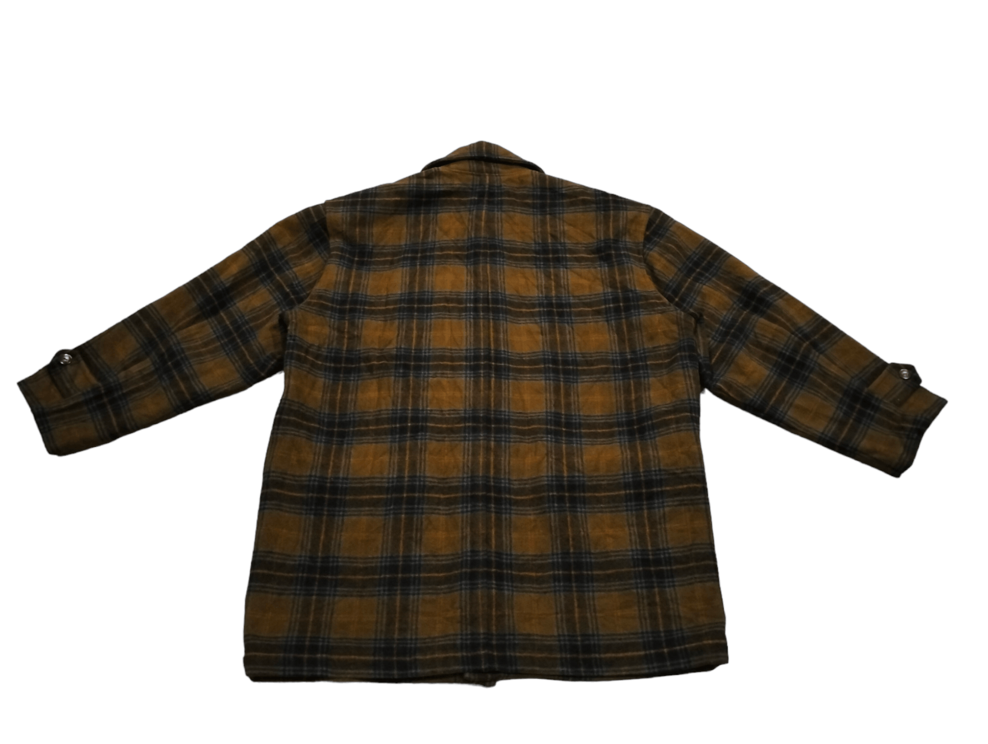 Calvin Klein Calvin Klein Sport Tartan Wool Over Coat Jacket Size US M / EU 48-50 / 2 - 2 Thumbnail