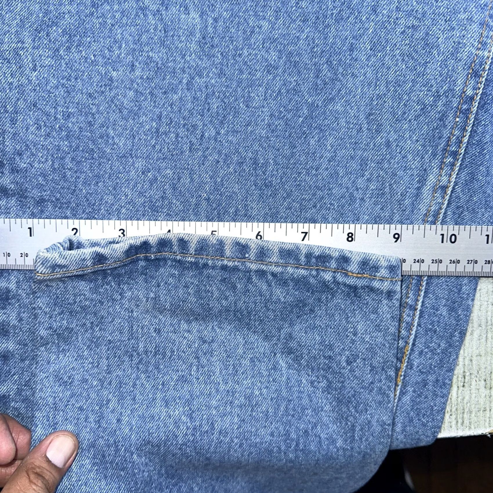 Vintage VINTAGE 90’s MGR Jeans Wide-Leg Taper Mens 34 Blue 32in 90s Deadstock Size US 34 / EU 50 - 6 Thumbnail