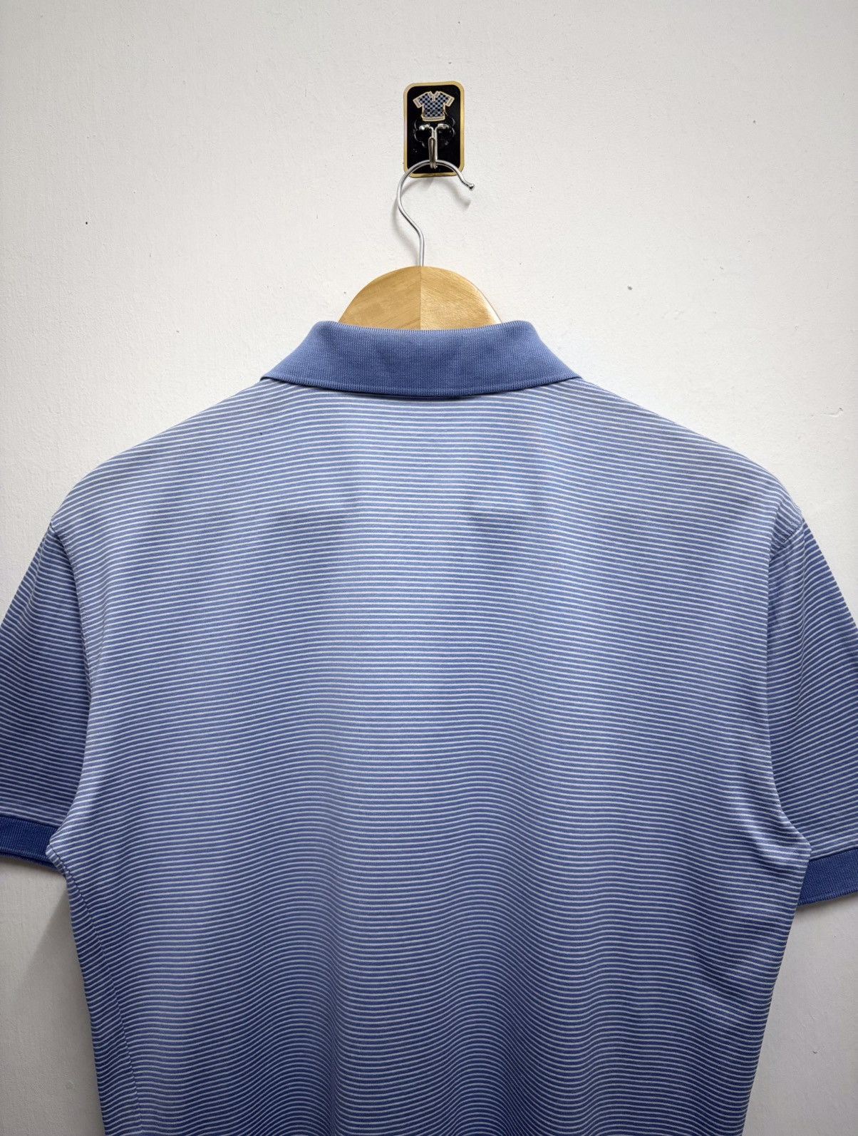 Ralph Lauren Purple Label Ralph Lauren Purple Label Stripe Soft Blue Polo Shirt Size US M / EU 48-50 / 2 - 4 Thumbnail