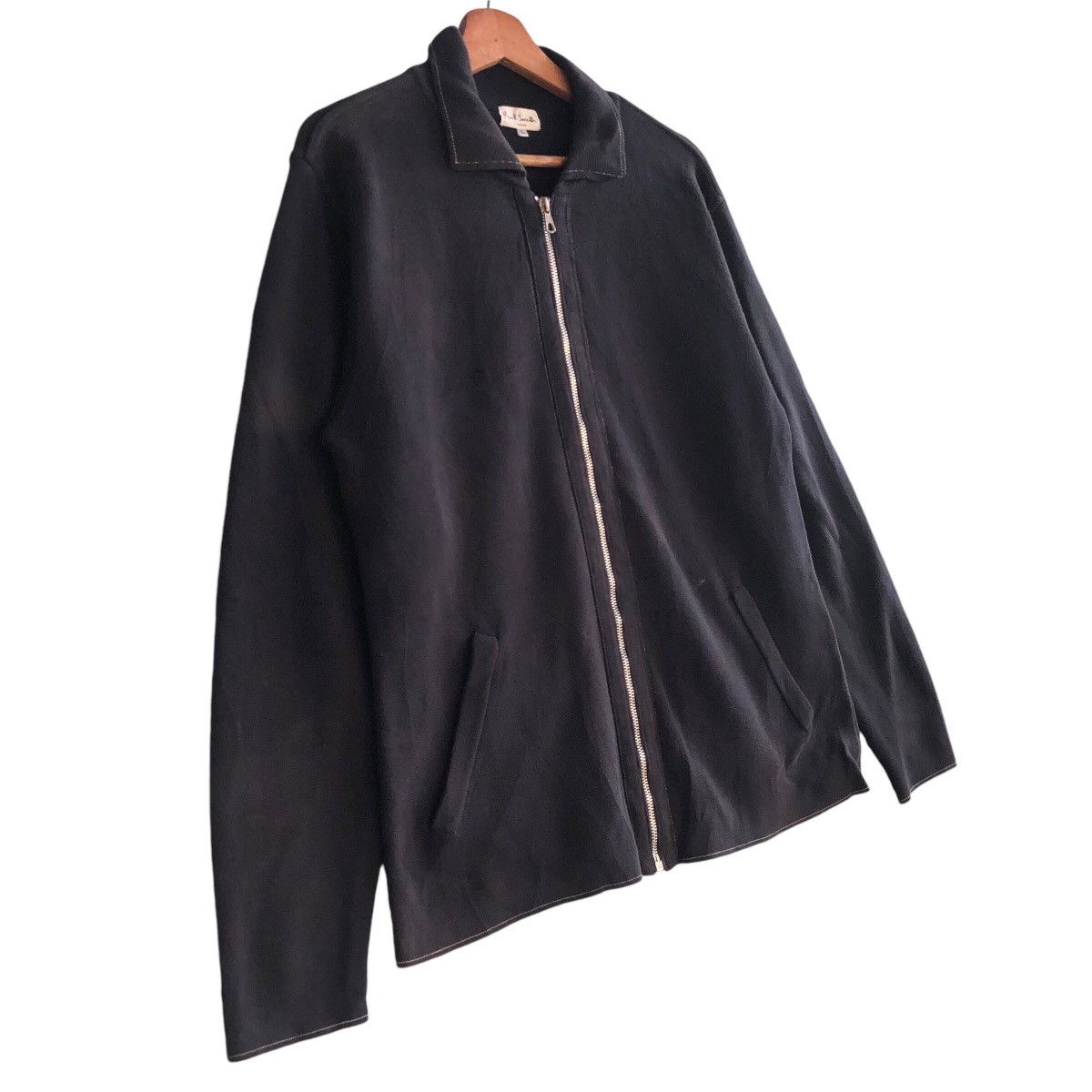 Paul Smith × Vintage Paul Smith Black Full Zip Vintage Jacket Size L Size US L / EU 52-54 / 3 - 3 Thumbnail
