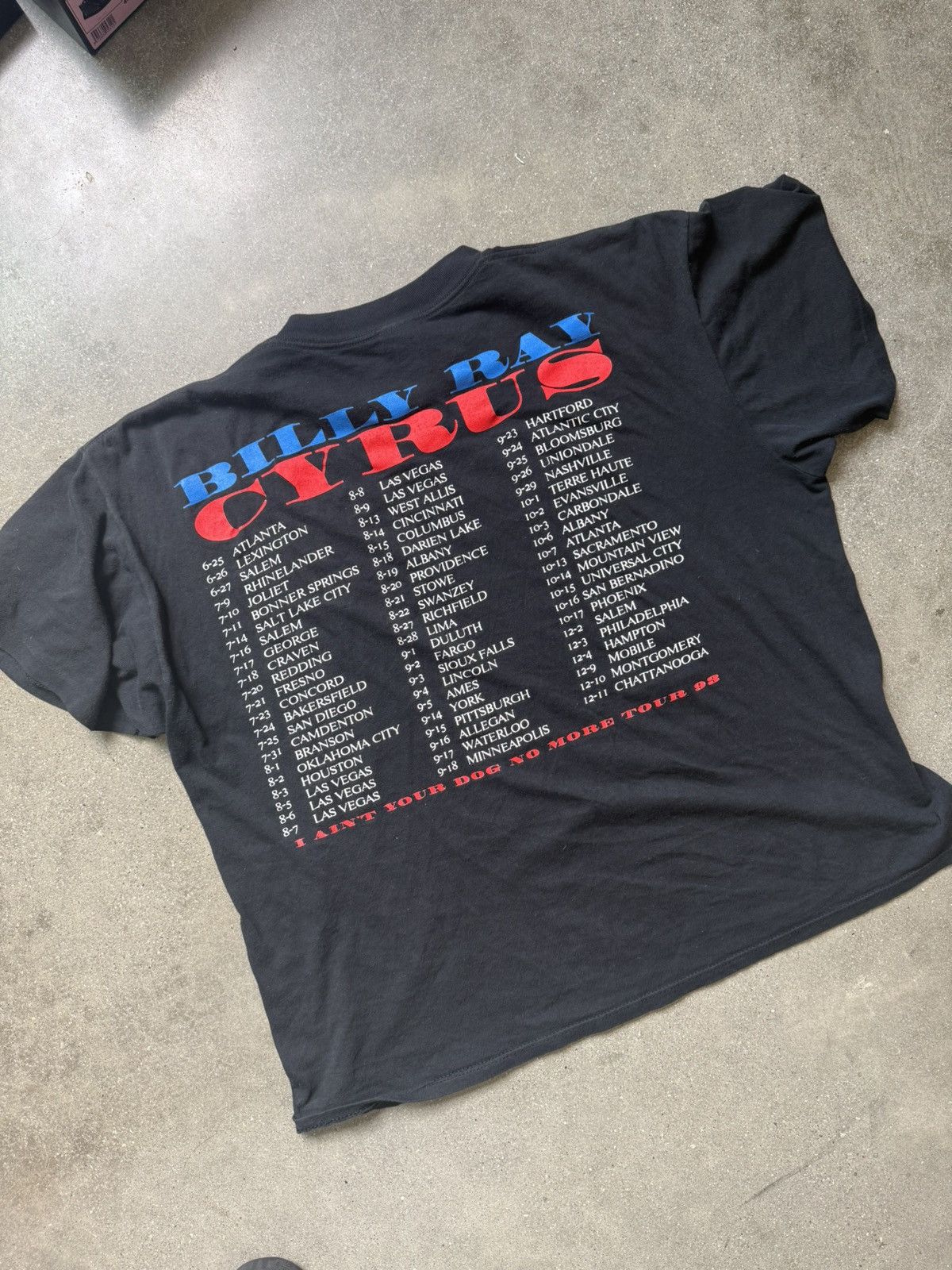 Vintage VINTAGE 1993 Billy Ray Cyrus Tour T-shirt Size US M / EU 48-50 / 2 - 4 Thumbnail