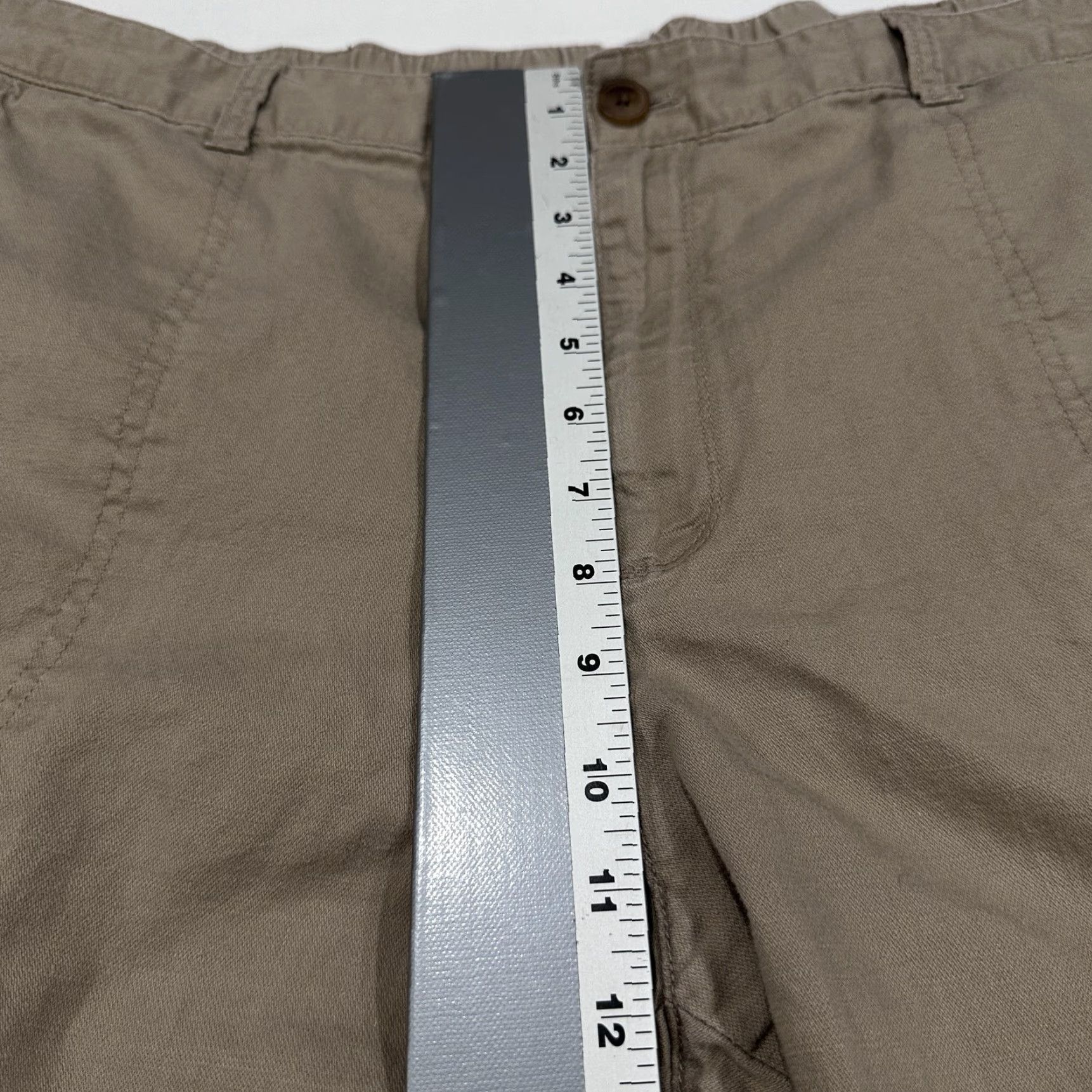 Gap Gap Women Pants 20 Beige Girlfriend Jogger Tapered Cuffed Cotton High Waist Size 42" / US 20 - 6 Thumbnail