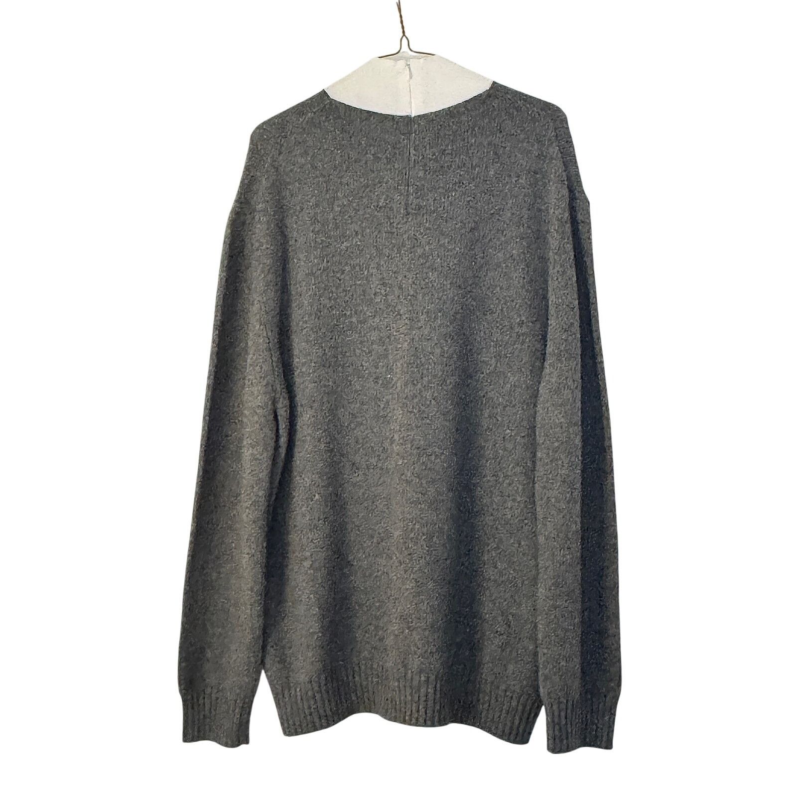 Prada Prada NWT FW 2022 Men's Grey Virgin Wool Pullover Size US M / EU 48-50 / 2 - 2 Thumbnail