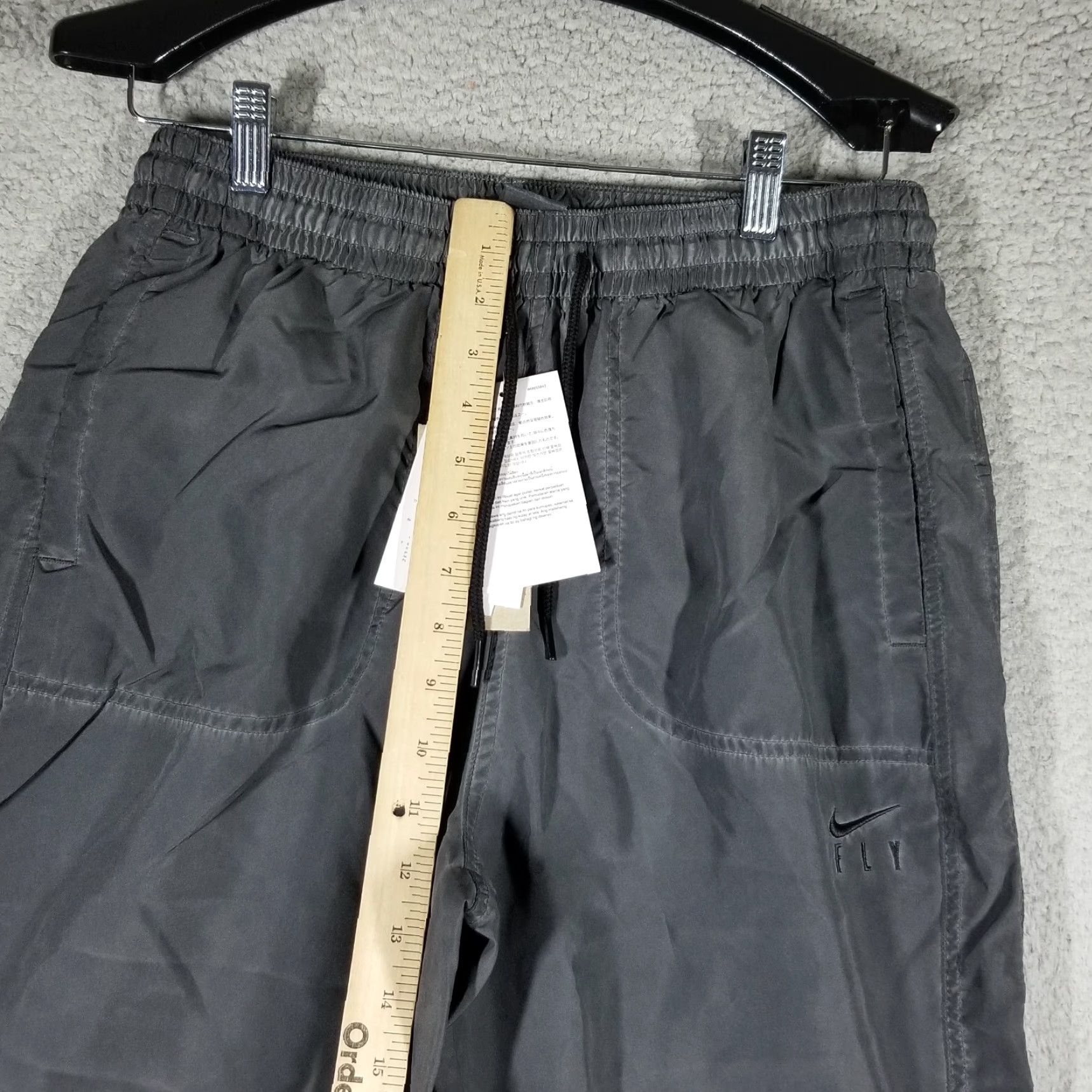 Nike NIKE Dri-FIT Retro Pants Women Medium Gray Baggy Wide-Leg Cropped Activewear DH7656-010 Size 32" / US 10 / IT 46 - 7 Thumbnail